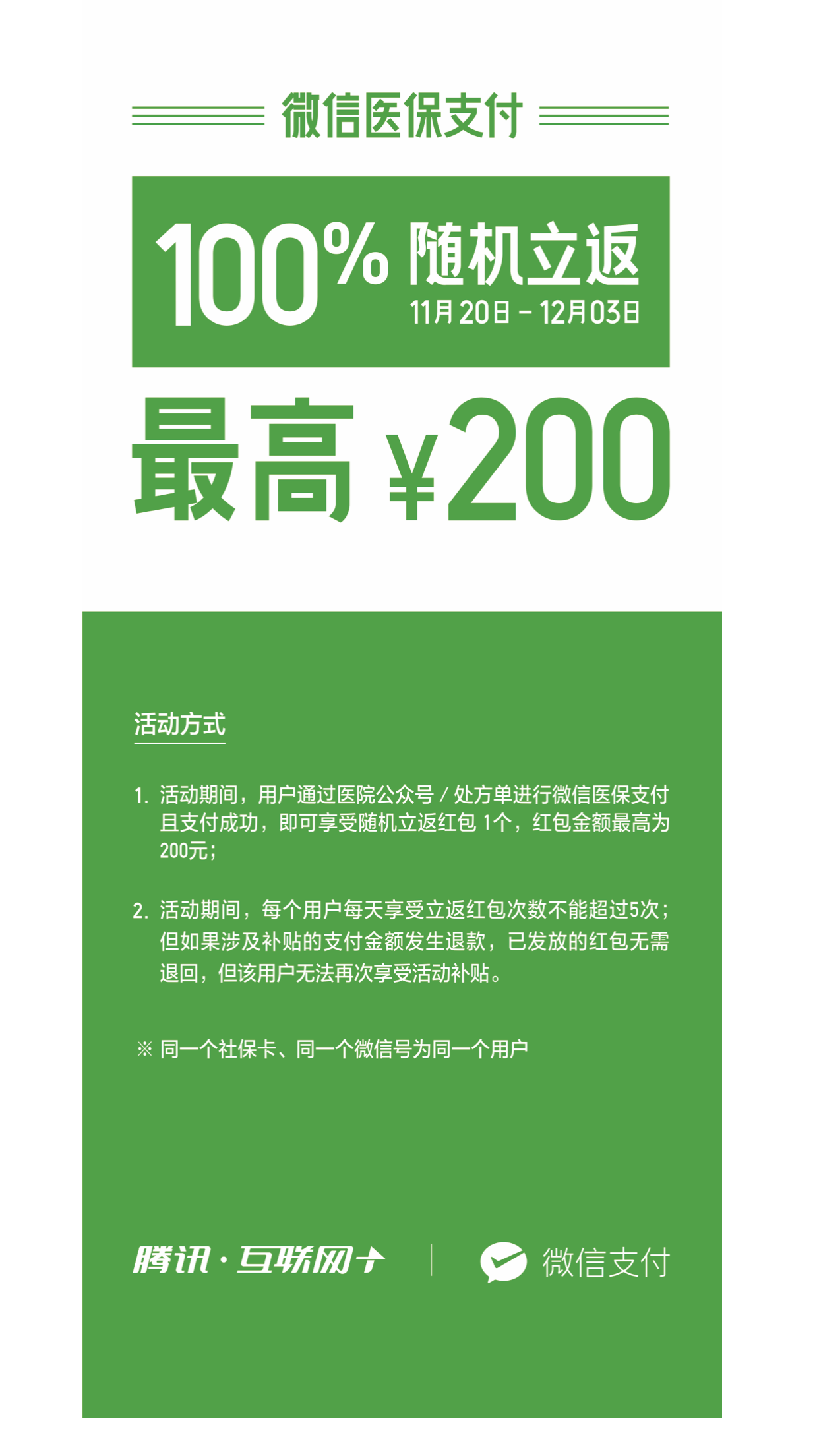 腾讯联手深圳21家医院送福利 用微信医保支付享200元现金红包